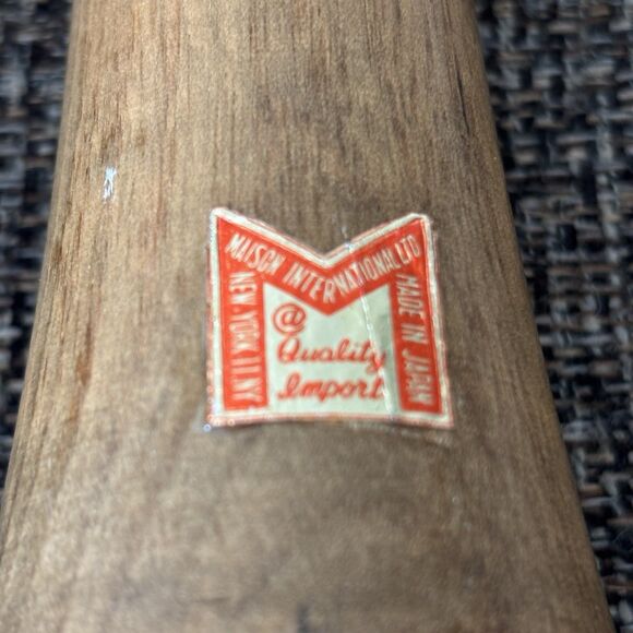 UNBRANDED Vintage MCM Mid Century Wood Salt Pepper Shakers Grinder 6.5” Japan - Picture 5 of 8